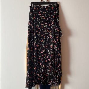Ganni Floral Wrap Skirt